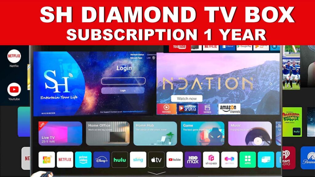 SH Diamond IPTV Subscription